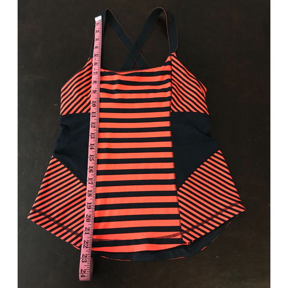 Lululemon Work It Out Tank Sea Stripe Light Flare Inkwell/Classic Stripe Light-8 - Picture 6 of 10